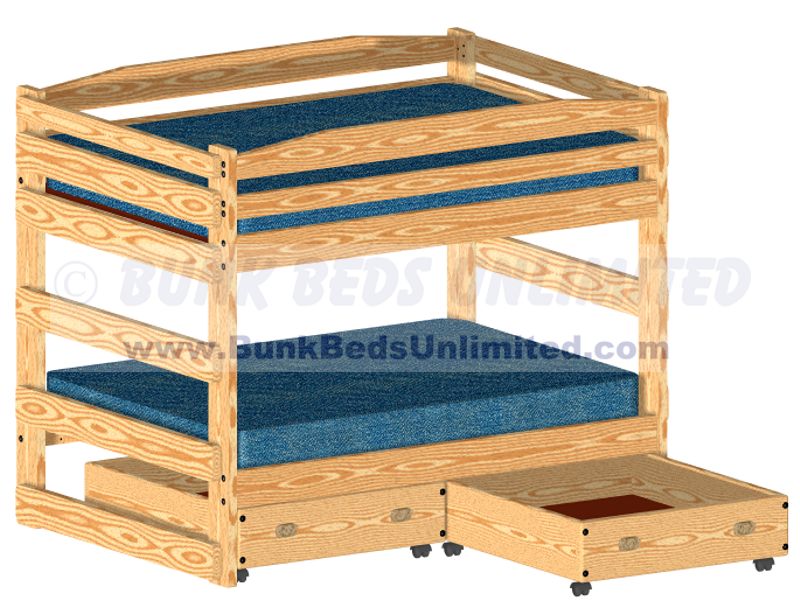 Full Over Full Bunk Bed Plans