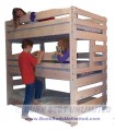 Triple Bunk Bed in Whitewash Photo
