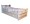 Trundle Bed Majestic Whitewash Finish Standard Twin Mattress Both Beds