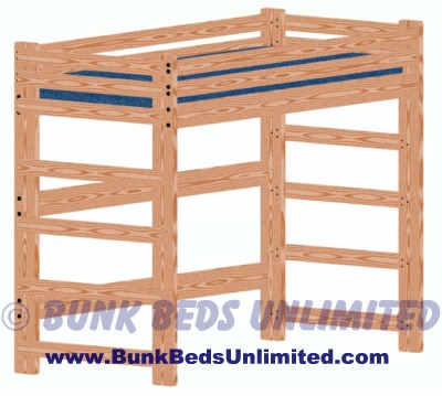   Drawers Plans on Loft Or Bunk Bed Plan Tall Extra Long Twin
