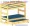Bunk Bed Stackable with Trundle Bed