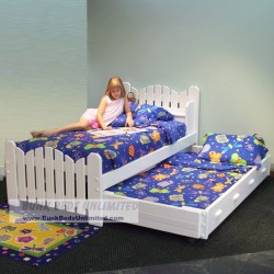 Trundle Bed Plans for Picket Fence Style Twin and Trundle Bed