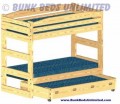 Hardware Kit for Bunk Bed Stackable Twin over Twin with Trundle Bed or Large Storage Drawers