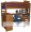 Tall Loft Bed Plans Room for an Adult to Sit at Desk  (bed is modified slightly from actual plan).