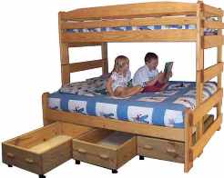 Twin over Full Bunk Bed Picture with Kids